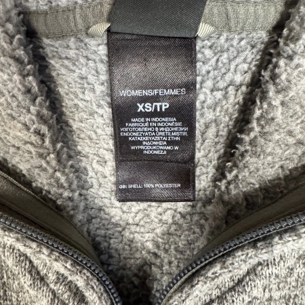 The North Face XS Fleece Jacket Gray Full‎ Zip High Loft Cozy